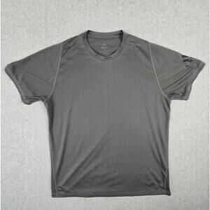 Adidas Shirt Mens Size Medium Freelift Climalite Gray Short Sleeve Tee